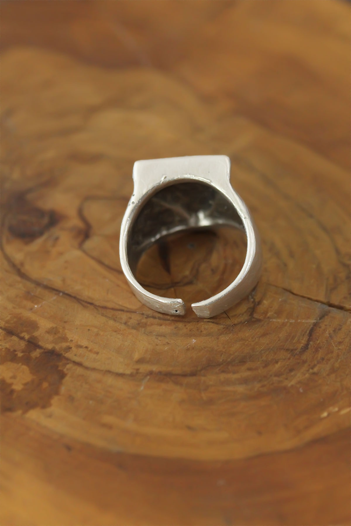 Göz Detay Metal Ayarlanabilir Erkek Yüzük - Görsel 2