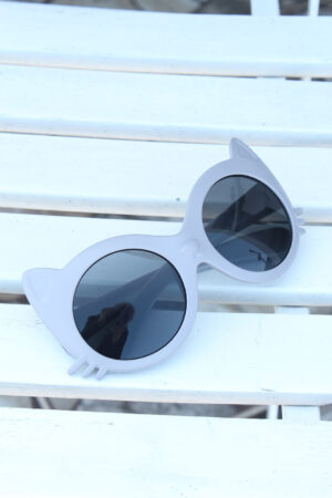 Gri Renk Kedi Model Çocuk Gözlüğü