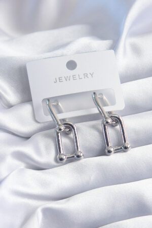 Pirinç Gümüş Renk Model Kadın Küpe