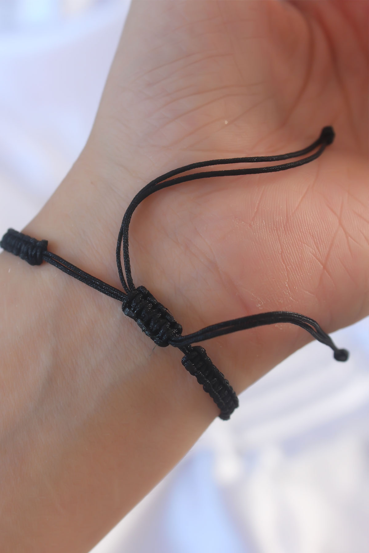 Gümüş Renk Zirkon Taşlı Taç Figür Makrome Bileklik - Görsel 2