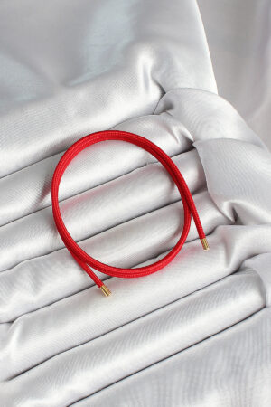 Mıknatıslı  Koyu Kırmızı Renk Sarmal Kadın Bileklik