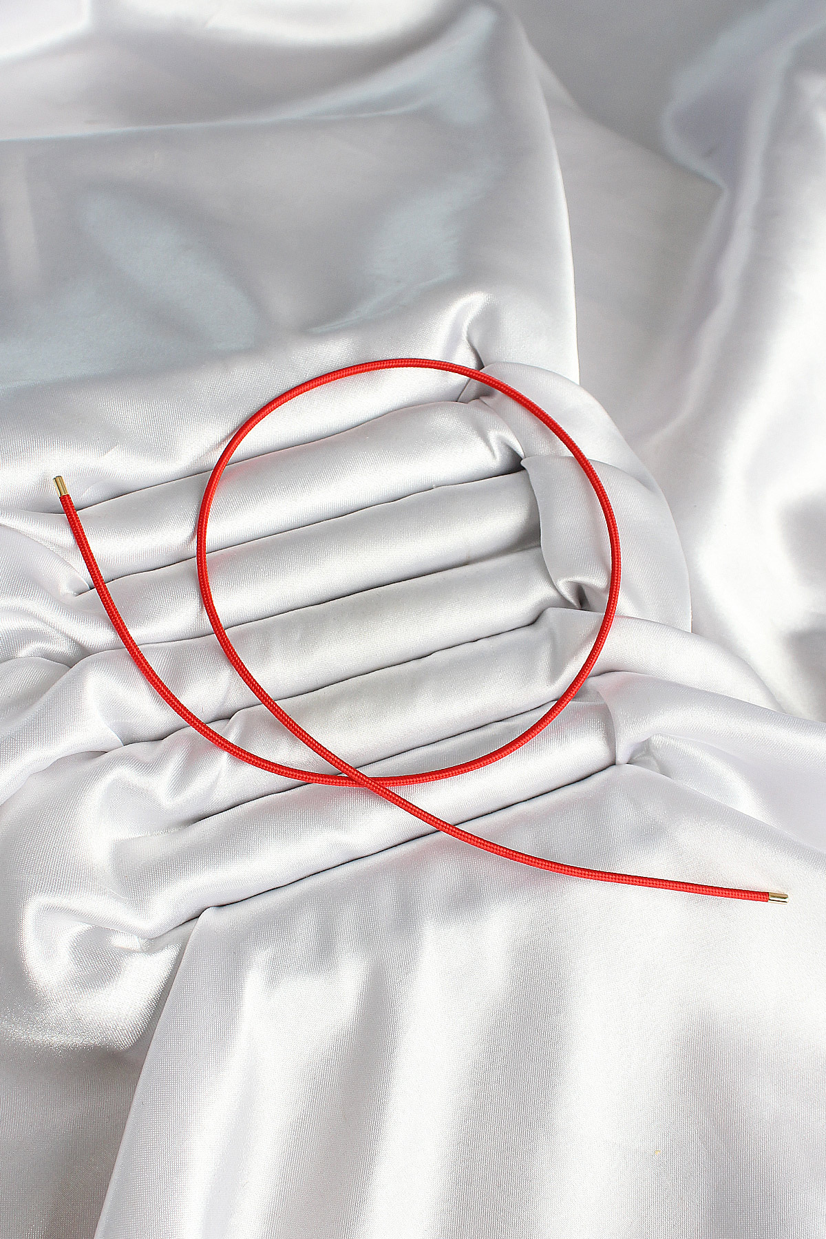 Mıknatıslı Kırmızı Renk Sarmal Kadın Bileklik - Görsel 2