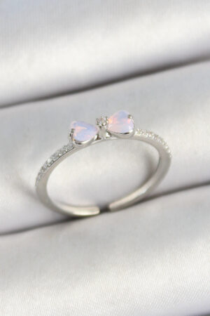 Pirinç Fiyonk Figürlü Zirkon Taşlı Gold Renk Ayarlanabilir Kadın Yüzük