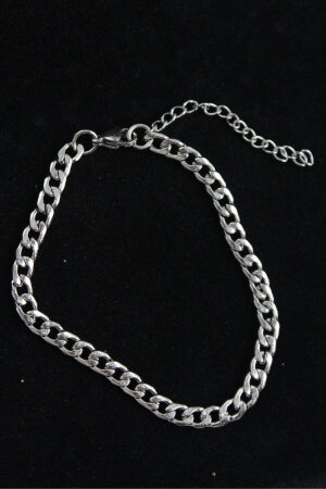 316L Çelik Klasik Model Gümüş Renk Erkek Bileklik