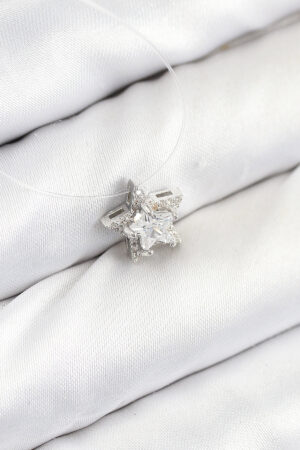 Misineli Yıldız Model Gümüş Renk Hayalet Kolye