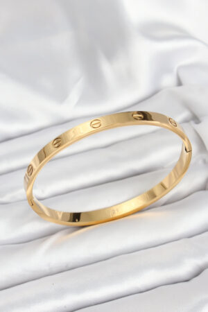 316L Çelik Gold Renk 65 mm Kadın Kelepçe Bileklik