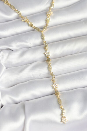 Pirinç Gold Renk Kadın Manifest Kolye