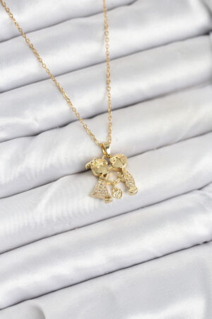 316L Çelik Zincir Gold Renk Erkek Kız Model Kadın Kolye