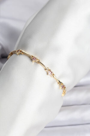 Yıldız Model Gold Renk Pirinç Bileklik