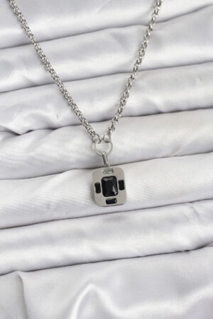 316L Çelik Zincir Gümüş Renk Vintage Model Kadın Kolye