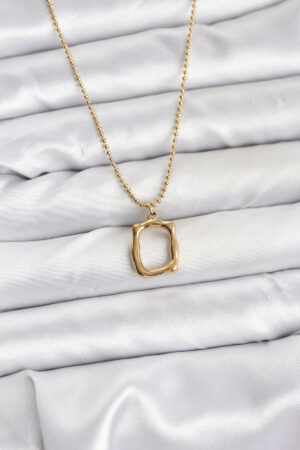 316L Çelik Zincir Gold Renk Model Kadın Kolye