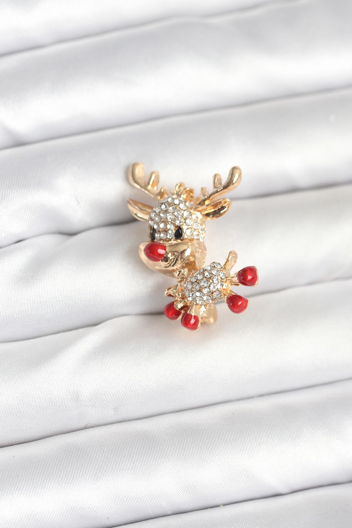 Noel Geyiği Model Yılbaşı Temalı Broş