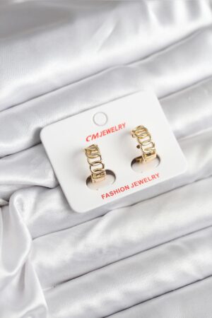 14K Gold Renk Kaplama Samanyolu Model CM Kadın Küpe