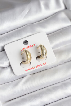 14K Gold Renk Kaplama CM Kadın Küpe