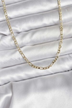 14K Gold Renk Kaplama Kuşgözü Zincir Model Pirinç CM Kadın Kolye