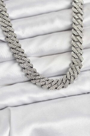 Pirinç Cuba Chain Gurmet Model Kolye