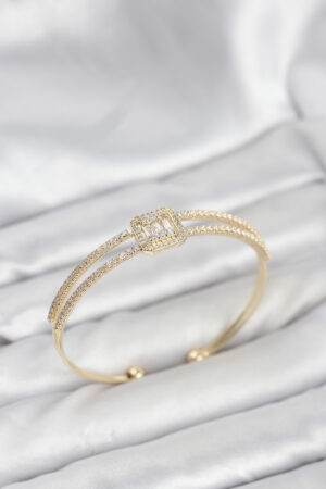 Pirinç Gold Renk Baget Model Kadın Bileklik