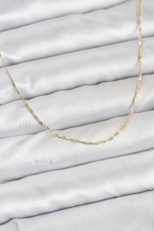 CM 14K Gold Renk Kesme Model 60 cm Kadın Kolye