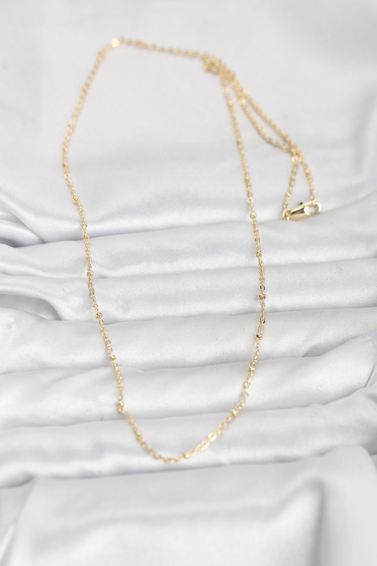 CM 14K Gold Renk Burgu Model 60 cm Kadın Kolye - Görsel 2