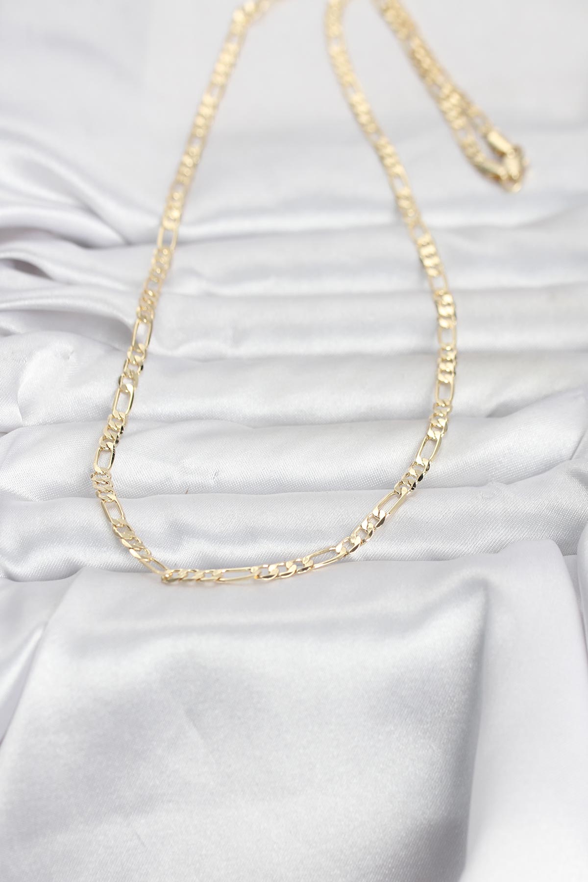 CM 14K Gold Renk Kuşgözü Zincir Model 60 cm Kadın Kolye - Görsel 2