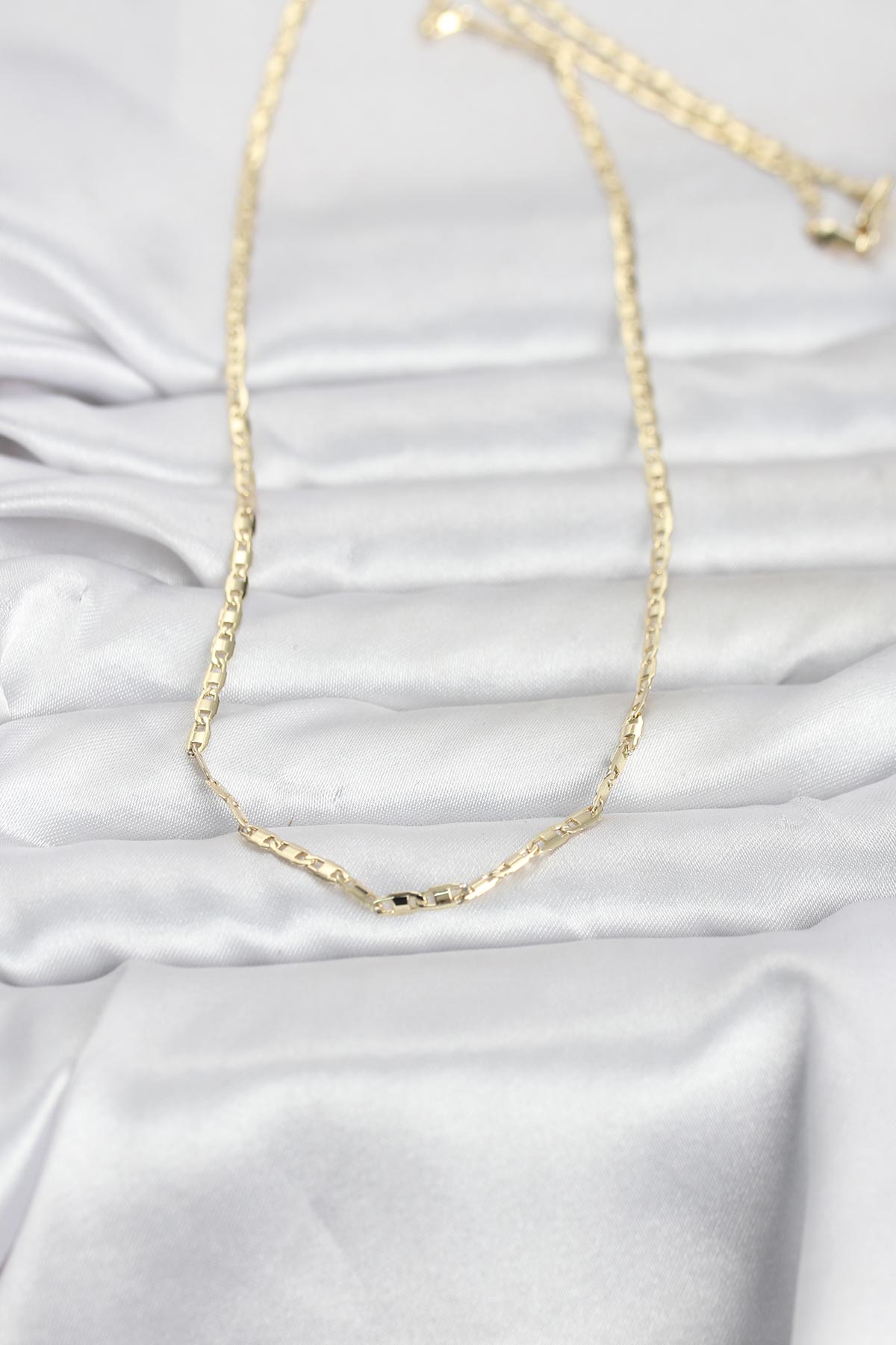 CM 14K Gold Renk Gemici Zincir Model 60 cm Kadın Kolye - Görsel 2