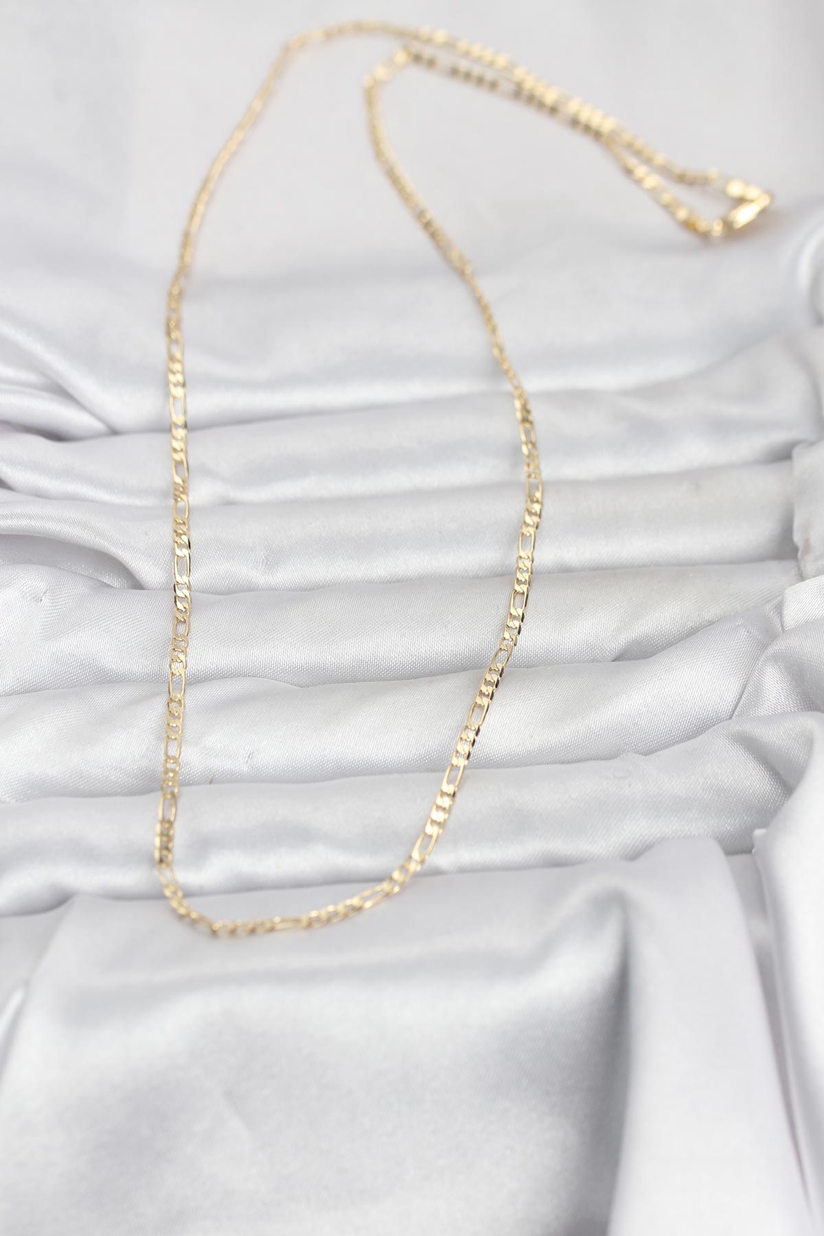 CM 14K Gold Renk İnce Kuşgözü Zincir Model 60 cm Kadın Kolye - Görsel 2