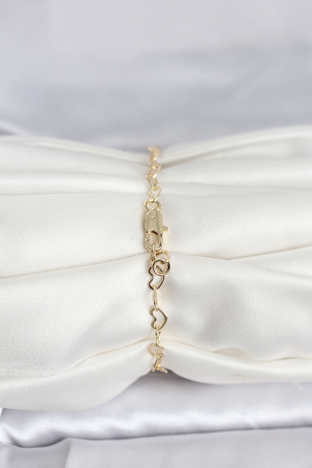 CM 14K Gold Renk Kalpli Zincir Model Kadın Bileklik - Görsel 2