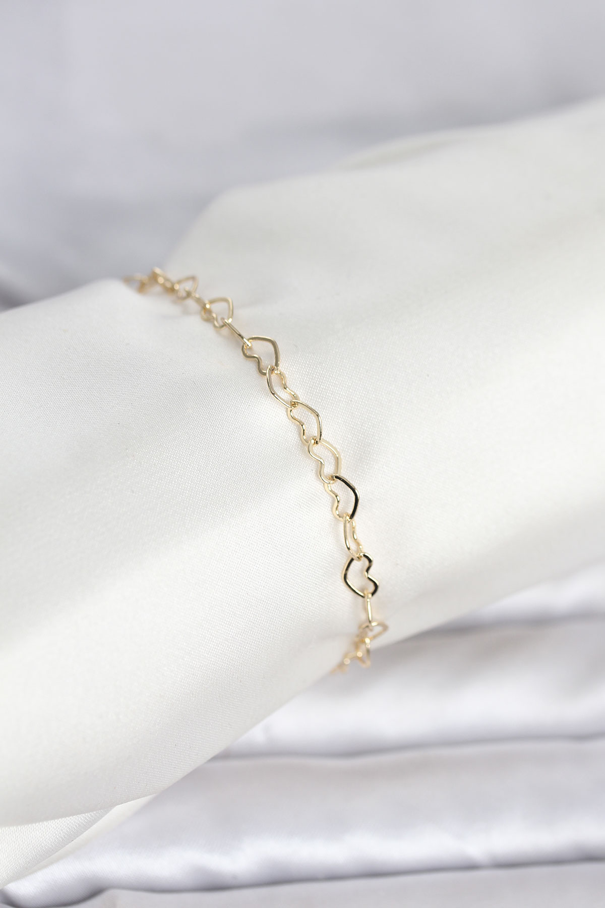 CM 14K Gold Renk Kalpli Zincir Model Kadın Bileklik