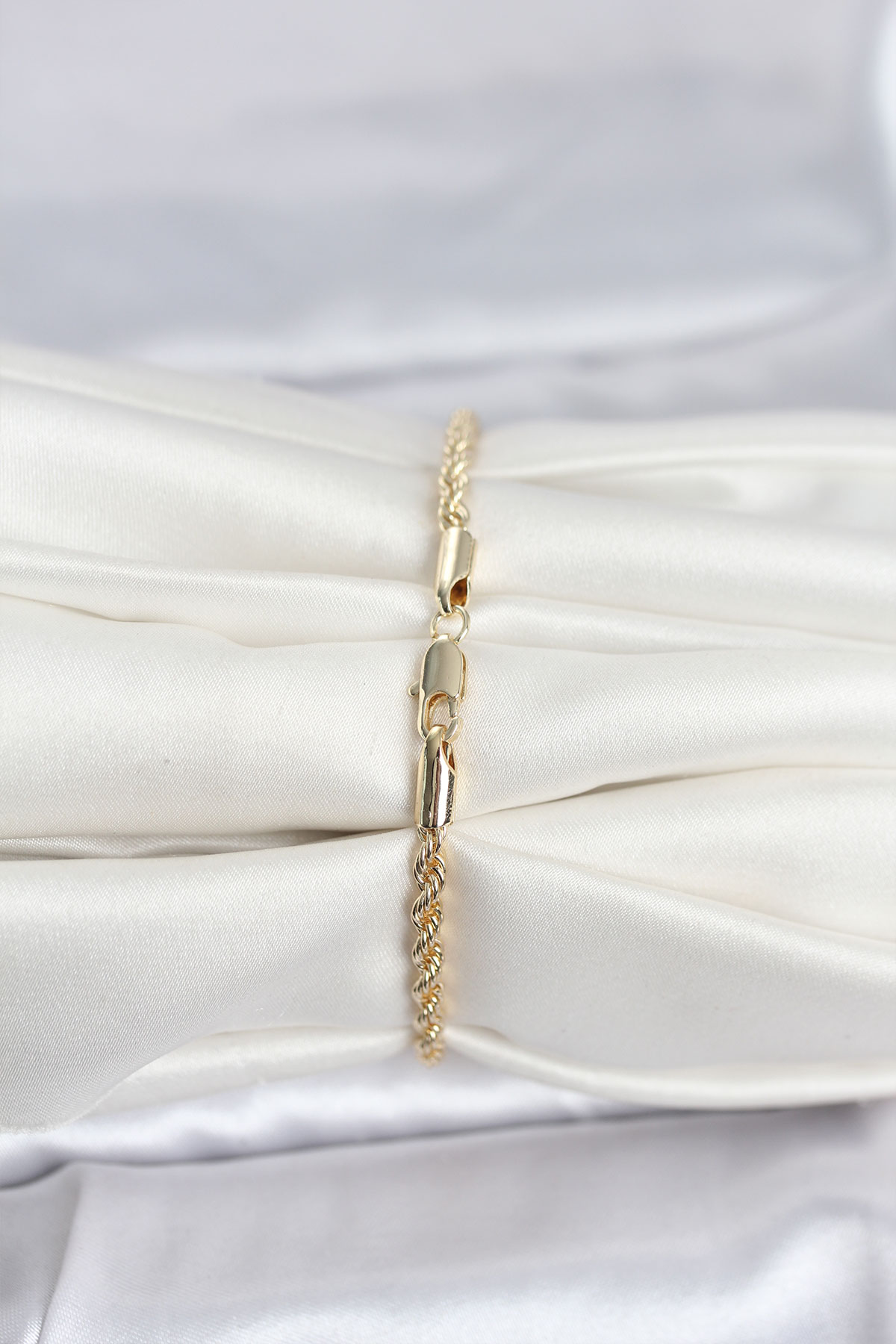 CM 14K Gold Renk Burgu Model Kadın Bileklik - Görsel 2