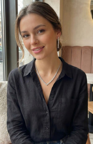 Gümüş Renk Zirkon Taşlı Kadın Kolye Küpe Seti