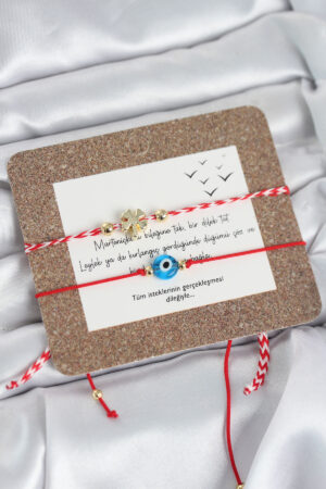 Marteniçka Bileklik 2'li Yonca ve Nazarlı Model