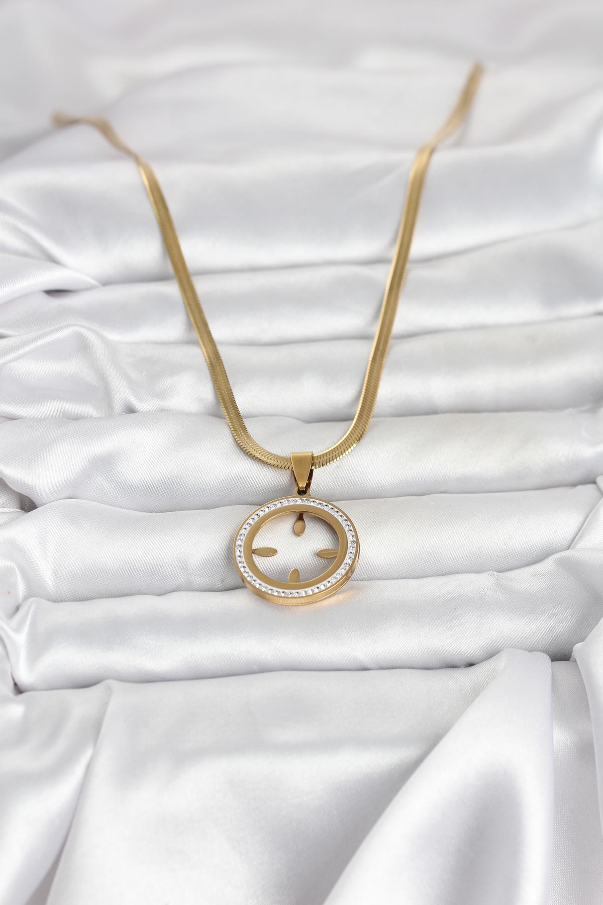 316L Çelik İtalyan Zincir Model Çeyrek Takılabilir Kadın Kolye - Görsel 2