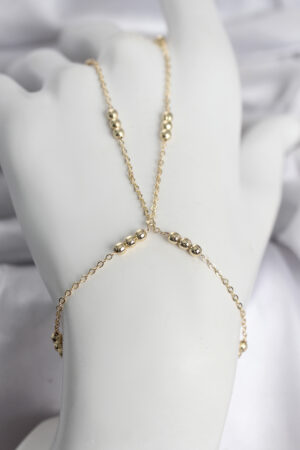 316L Çelik Top Zincirli Gold Renk Kadın Şahmeran