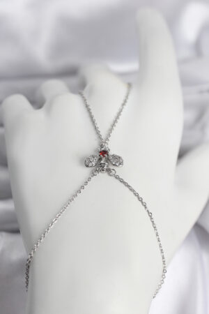 Pirinç Gümüş Renk Sinek Model Kadın Şahmeran