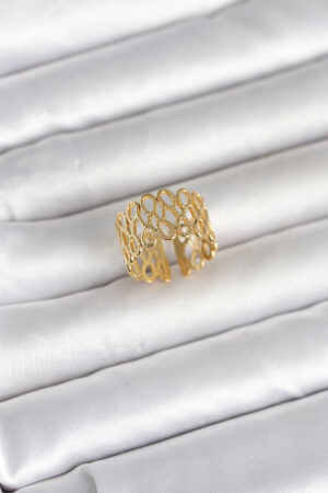 316L Çelik Sarmal Zincir Model Kadın Yüzük