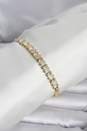 Xuping Model Zirkon Taşlı Gold Renk Kadın Bileklik