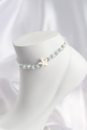 Buz Mavisi Renk Deniz Yıldızı Motifli Halhal