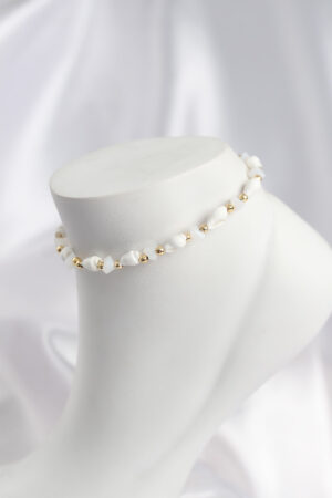 Doğal Deniz Kabuğu Model ve Kristal Taş Model Halhal