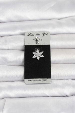 316L Cerrahi Çelik Lotus Model Göbek Piercing
